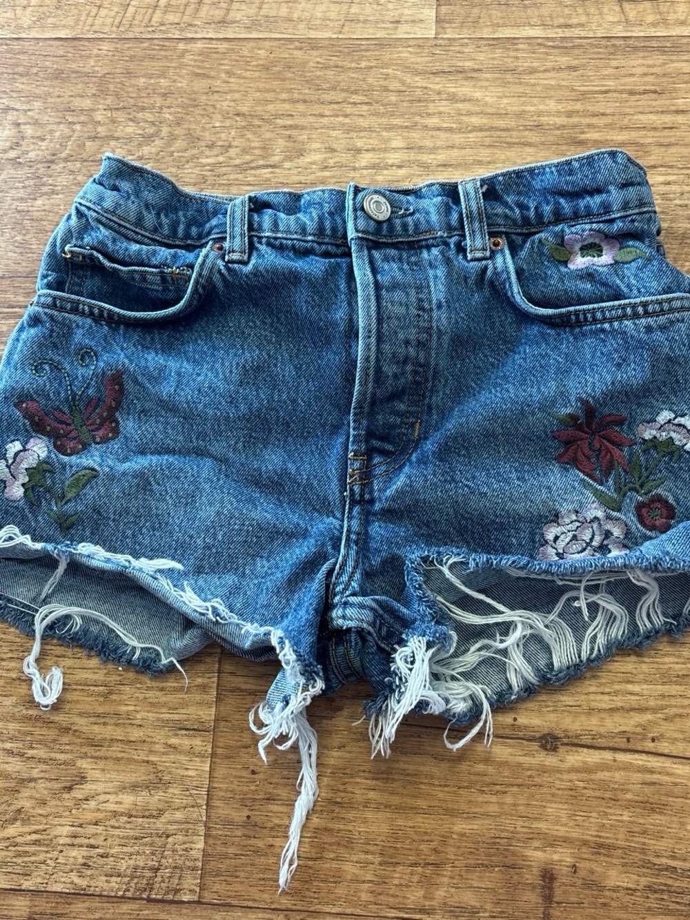 Reformation Charlie High Rise Jean Shorts  Size 25